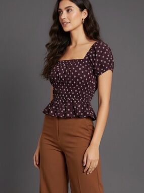 Short-Sleeve Printed Blouse from Universal Thread NWOT